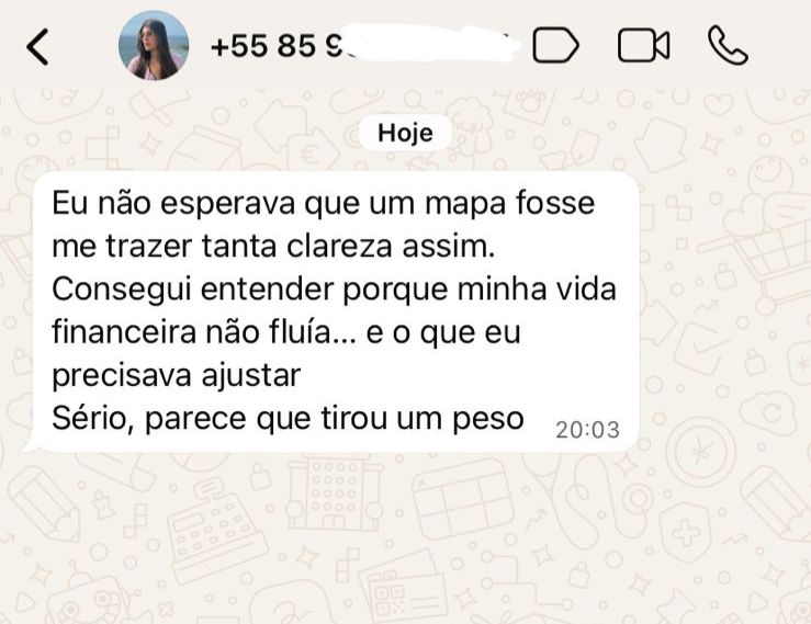 Depoimento 1 — conversa no WhatsApp