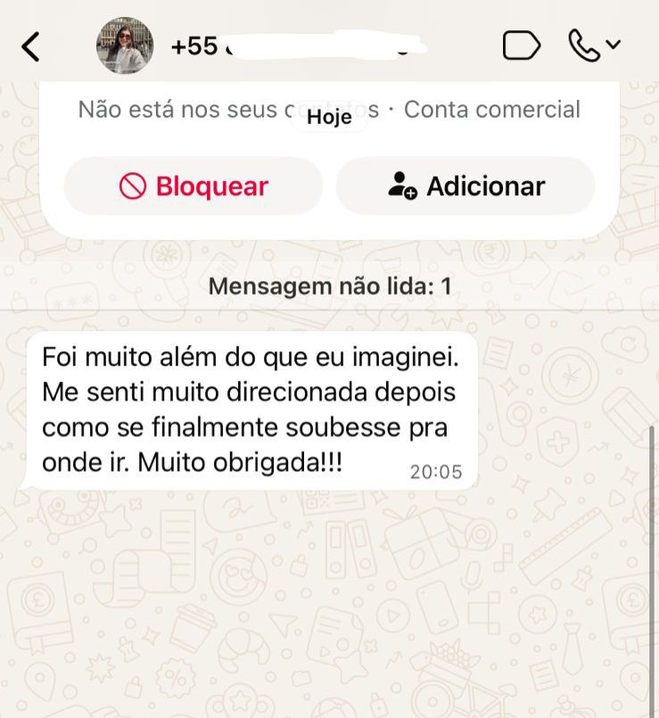 Depoimento 3 — conversa no WhatsApp